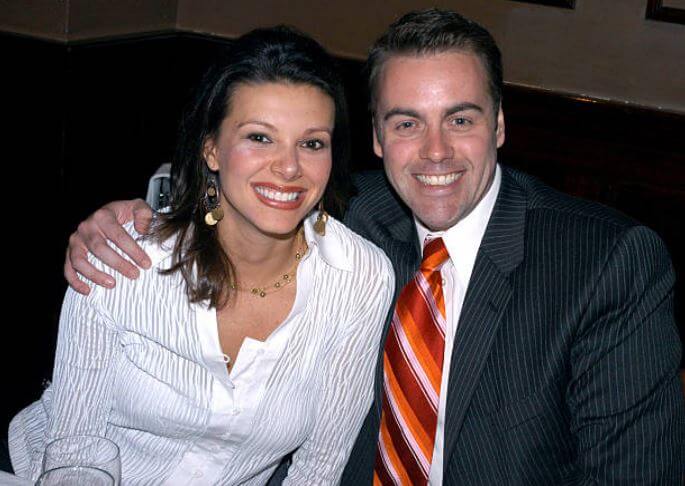 Chris Knowles with his former wife, Kiran Chetry.